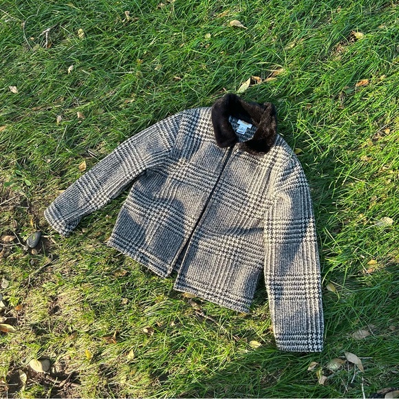 Vintage 90’s Talbots b&w jacket - Picture 3 of 5